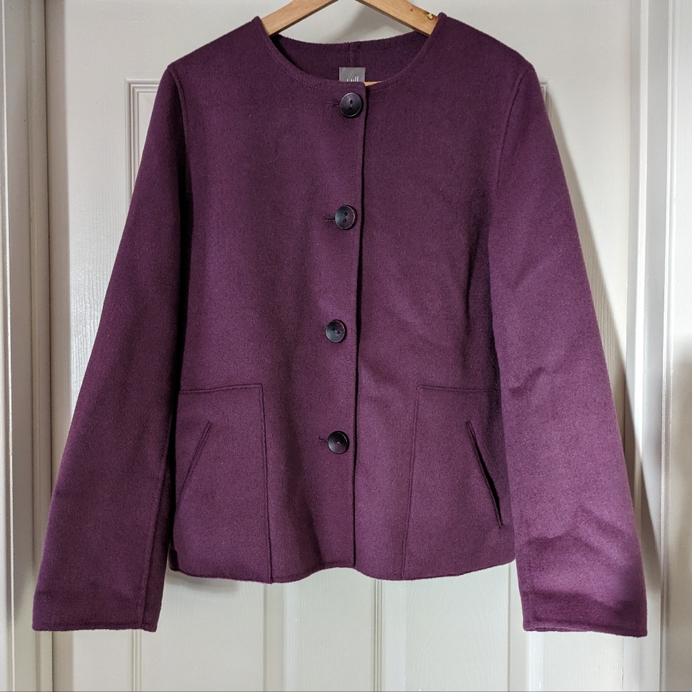 💘 J.Jill Wool and Angora Sweater Cardigan Size Medium 💘